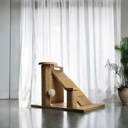 petmoda Scratch Cat Activity Center cat With catnip 3 in 1 With catnip